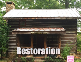 Historic Log Cabin Restoration  Cana, Virginia
